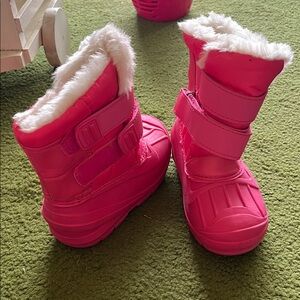 Pink Kids Winter Boots